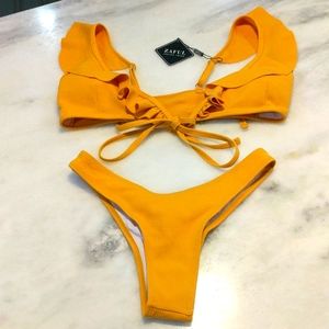 💚💚 Yellow Zaful Bikini new